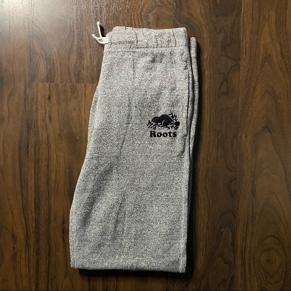 Kids Roots Grey Joggers - Picture 1 of 3
